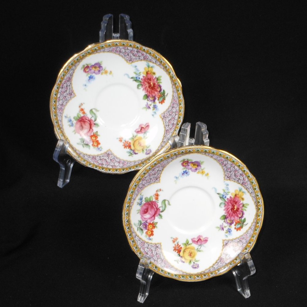 set of 2 vintage Saucers. Aynsley U.K. York